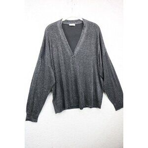 Lily Silk Long Sleeve Open Front Cardigan-Large-Whimsigoth-Silk Blend Metallics
